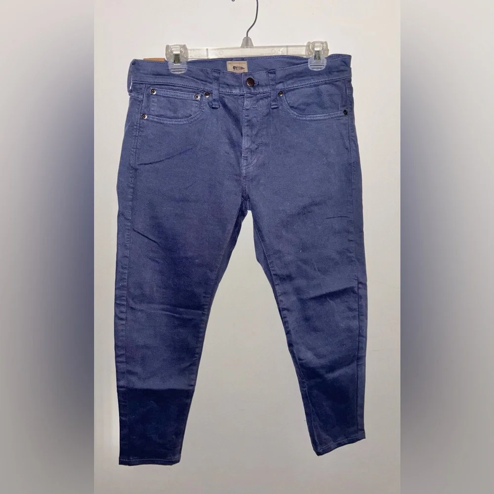 NWT J.Crew Men’s 484 Slim-Fit Garment-Dyed Five-Pocket Pants Navy Size 31x30